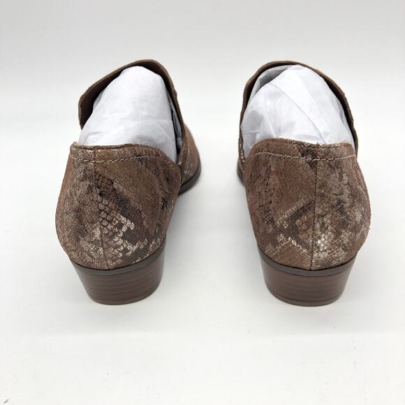 Naturalizer Women's Belinda Chestnut Snake Loafer Brown 8.5 M New - Picture 3 of 7